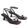 Fashion 2025 Summer Designer Women's Sandals New Fashion High Heels Stilettos Lace-up Sandals for Women Slingback Femme Zapatos De Mujer