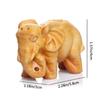 Car Ornament Micro Landscape Wood Elephant Figurines Mini Animals Statue Chakra Healing Lucky Charm