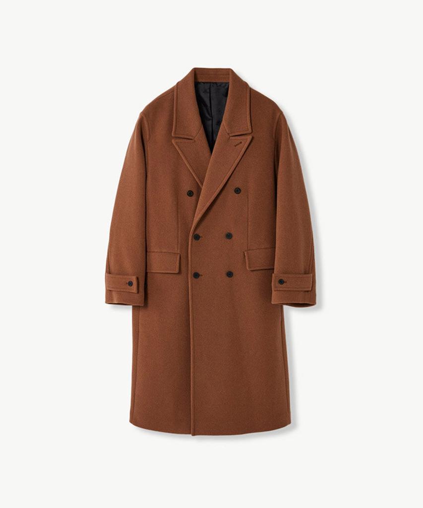 STCO Double-Breasted Wool Coat Brown (Oversized)_Sctud74Osh