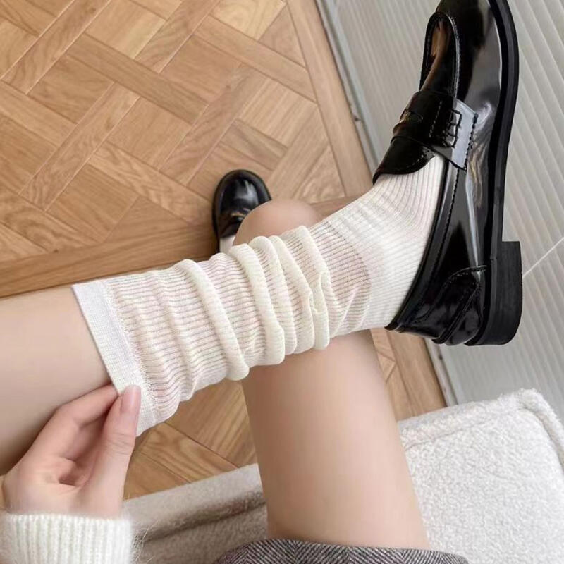 (1+1) Nunarin locker sitzende lange Socken, durchsichtige Socken, keine Kompressionssocken