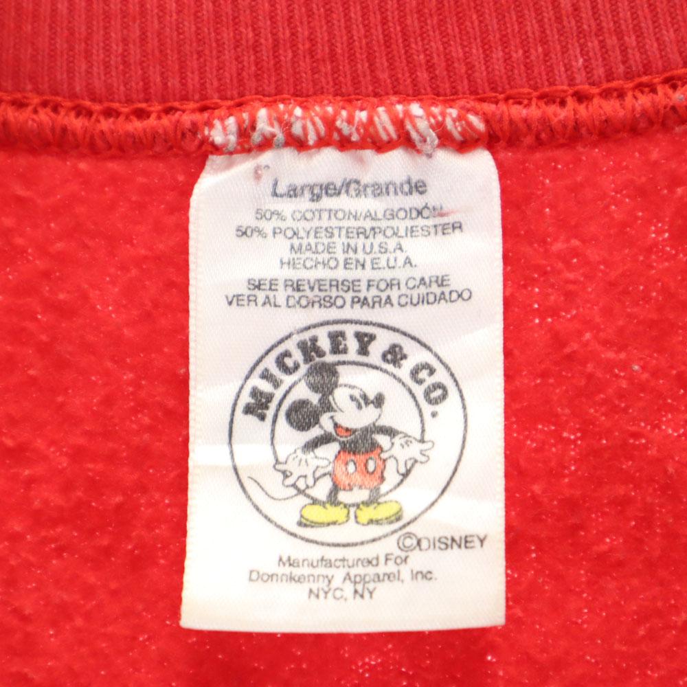 mickey & co. 90s Made in USA Old Blue Tag Long sleeve sweat trainer Men's Used