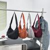 Borsa a Spalla in Tessuto Morbido alla Moda da Donna Tinta Unita Stile Casual da Studente Borse Grandi Borse a Tracolla per Donna Borsa Hobo da Spalla