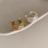 Retro Woven Winding Twist Wide Version Open Ring Female Personality Simple Cold Wind Design Ring
