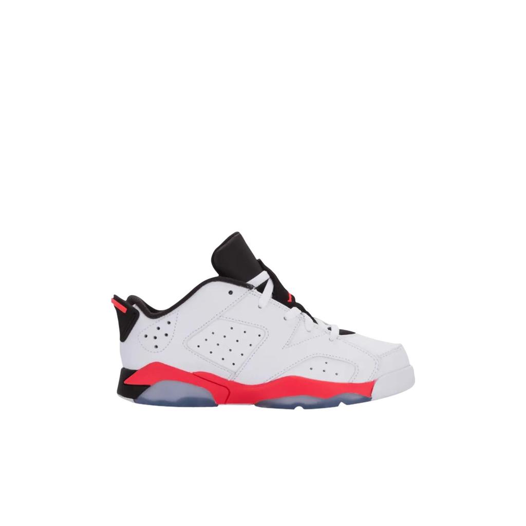 Jordan Air Jordan 6 Low Top Children's Basketball Shoes White Children Aged 3 7 Years Old 768882-123