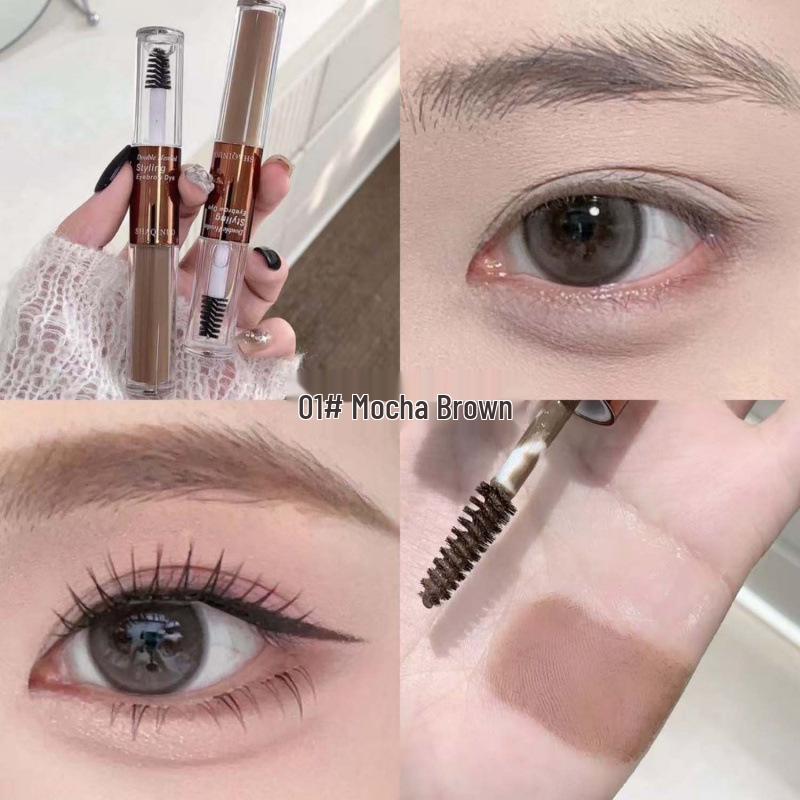 Shaqinuo Brow Gel: Double-Ended, Long-Lasting, Waterproof Mascara for Natural, Voluminous Brows.