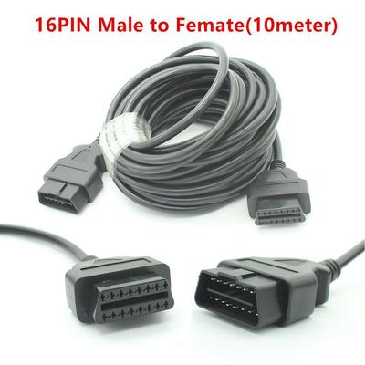 10metrový OBD2 16pinový prodlužovací kabel pro diagnostický nástroj pro zásuvku obd ii 16kolíkový kabel / kabel do auta pro kabel adaptéru