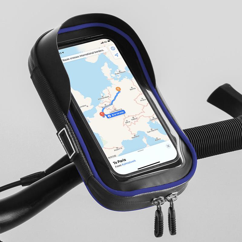 

Многофункциональный водонепроницаемый держатель для телефона и сумка с сенсорным экраном для велосипеда/мотоцикла - ударопрочный навигационный кронштейн