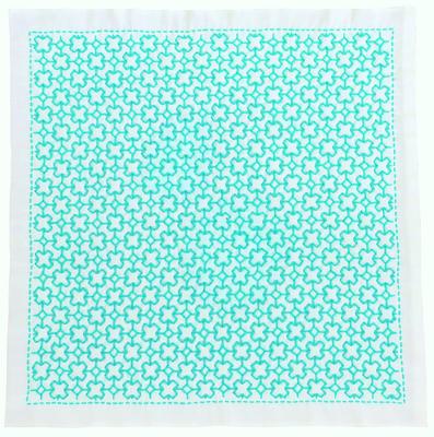 Olympus Sashiko Kit Embroidery Flower - Single-stitch Dishcloth, Cross-stitch Design, SK-316