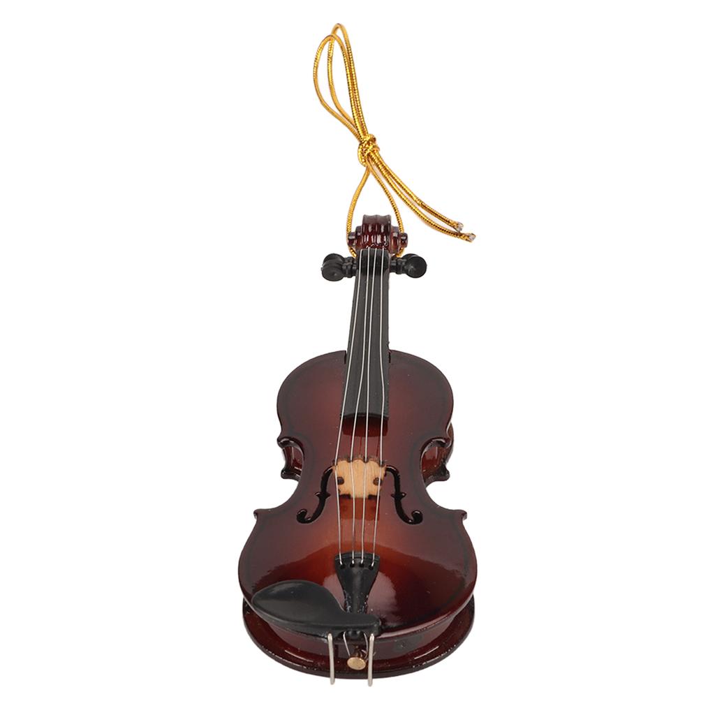 Miniatur Violine Hängendes Ornament Harz Umwelt Schönes tragbares Mini Musikinstrument