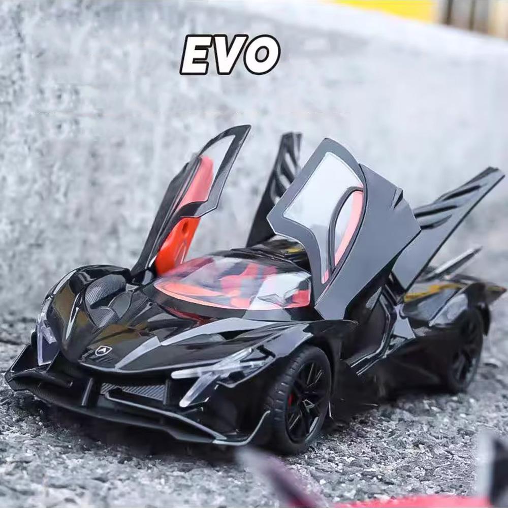1:24 Scale Apollo EVO Alloy Toys Models Cars 4 Doors Opened Diecast Vehicle Light Sound Sports Car for Children Birthday Gifts