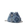 Gradient Star Denim Crossbody Bag - Fashionable & Versatile Shoulder Bag for Women