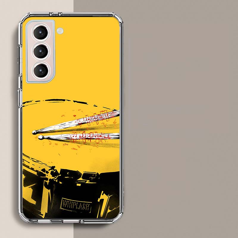 Musical Instrument Drum Rock Phone Case For Samsung Galaxy S25 Edge S24 S23 FE S21 S20 Plus S22 S26 Ultra Cover Clear Cases TPU
