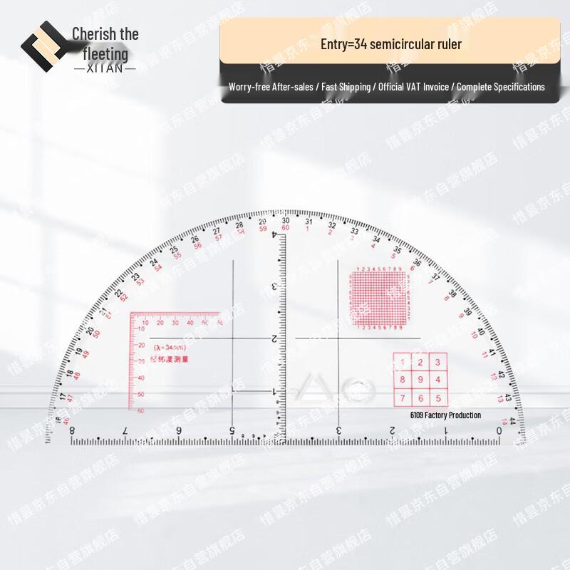 Geographic Coordinate and Semicircle Ruler for Mapping