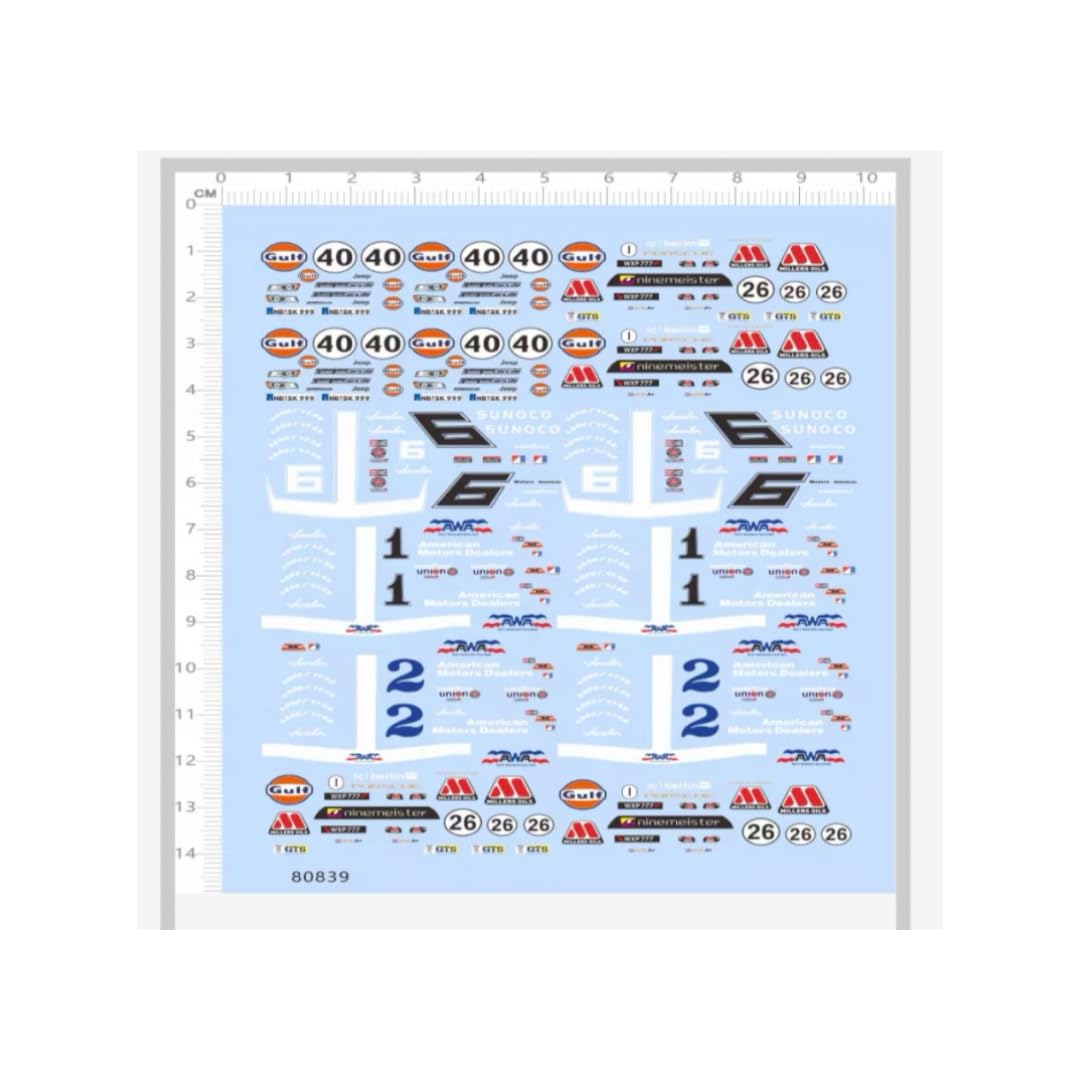 

Decal AD0040 Sponsor Mini Car Custom 1/64 [Item] помаранчевий