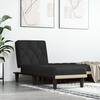 VidaXL Chaise Longue Black Velvet 352863