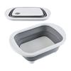 Opvouwbare Snijplank Dubbellaags Keuken Hakblok Wasbak Draagbare Keuken Organizer voor Huis Camping Reizen