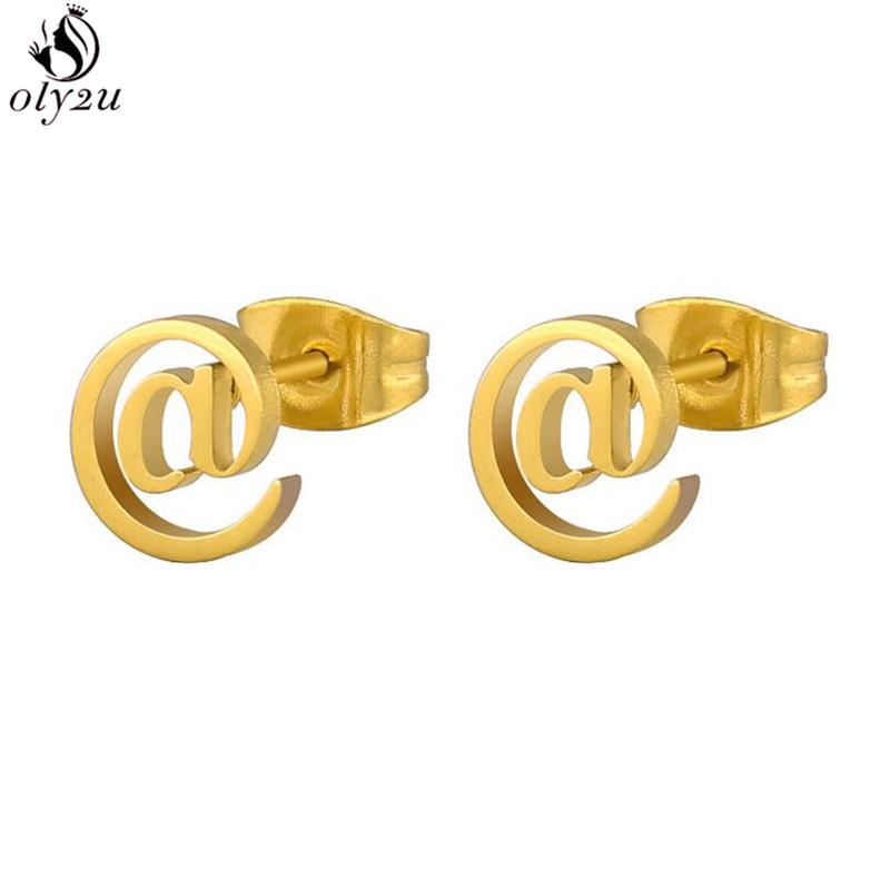 Minimalist Stainless Steel Dentist Tooth Stud Earring Women Men Cute Cross Earings Leaf Swallow Earing Party Accessories