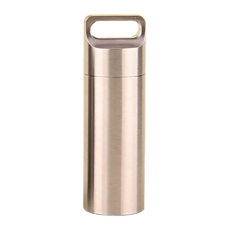 Stainless Steel Materials Secure Lockable Miniature Container Suitable For Wilderness And Water Sports