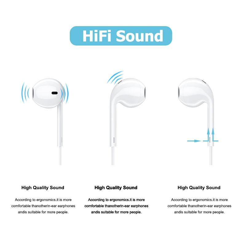 HiFi Typ C mit DAC Mikrofon Kopfhörer Für iPhone 15 16 pro max Samsung Galaxy S24 Kabelgebundene Kopfhörer