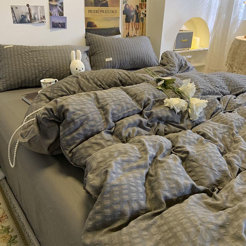 Bettbezug im Bubble-Prinzessin-Stil, vierteiliges Bettlaken-Schlafsaal-Bettwäsche-Set