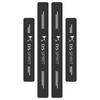 4 Pezzi Battitacco in Fibra di Carbonio per Auto Adesivi 3D Pellicola Protettiva Styling Per Citroen C1 C2 C3 C4 C5 C6 C5X E-C4 C-Crosser C4 Cactus Berlingo Elysee C-ZERO