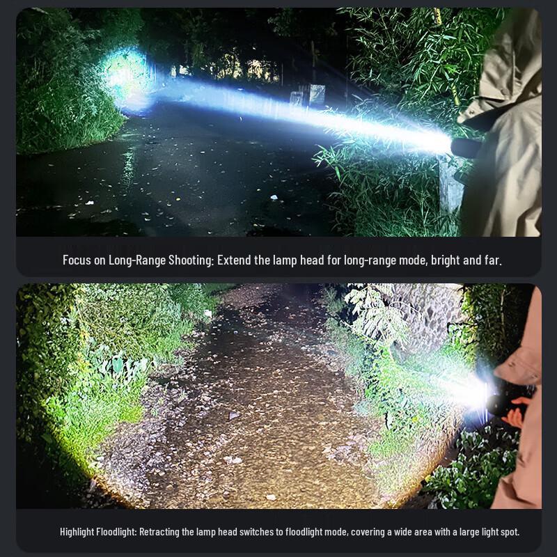 SHENYU Rechargeable Zoom Flashlight