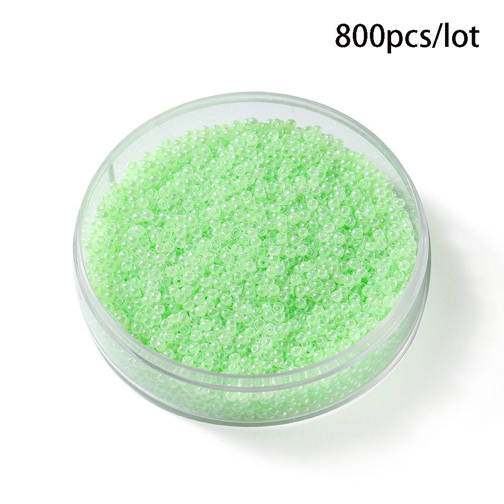 500/800Pcs/Lot 2/3mm Candy Color Glass Seed Beads Cute Bulk Small Bead Bracelet Handicraft for DIY Jewelry Making Accessories