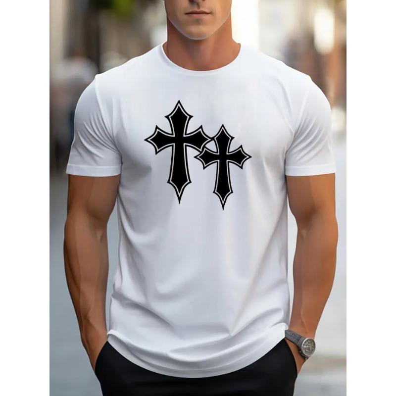 European Size Mens TShirt Comfortable Crew Neck Casual Cotton ShortSleeves Soft Breathable Top Menswear Tshirt Summer Spring Streetwear Cotton Fabric