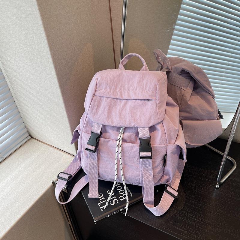 Versatile Casual Lightweight Cloth Bag Women's New Fresh and Fashionable Backpack Travel Niche Backpack