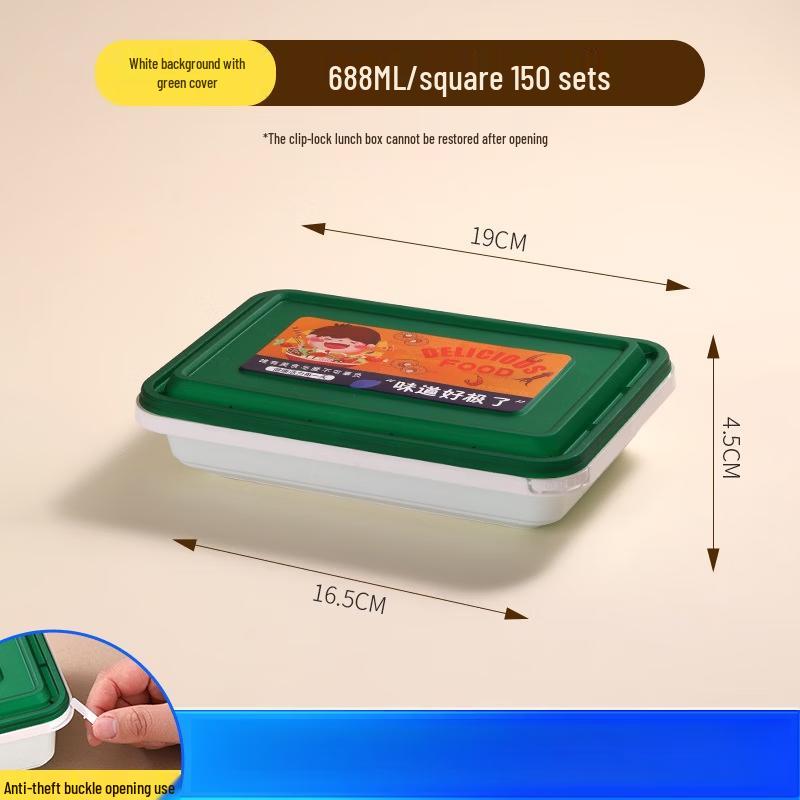 Xihe Disposable Takeout Container with Anti-theft Lock