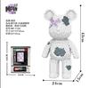 46cm Fluid Art Bear Building Blocks Kawaii Violent Bear Half Anatomy Bear Brick Figure Model Mini Bricks Toys for Birthday Gift
