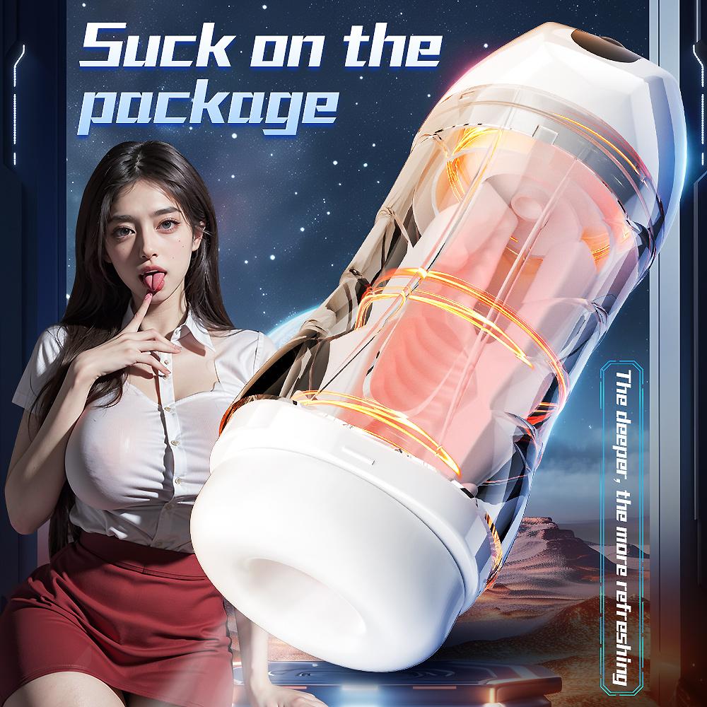 Automatic Male Masturbator Cup Automatic Blowjob Suking Machine Real Vagina Pocket Pussy Penis Oral Masturbatio Sex Toys For Men
