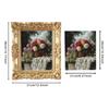 Retro Design Photo Frame Wall Art Resin Craft Home Decor Wall Mounted for Restaurant Living Room Office Apartment Birthday Gift