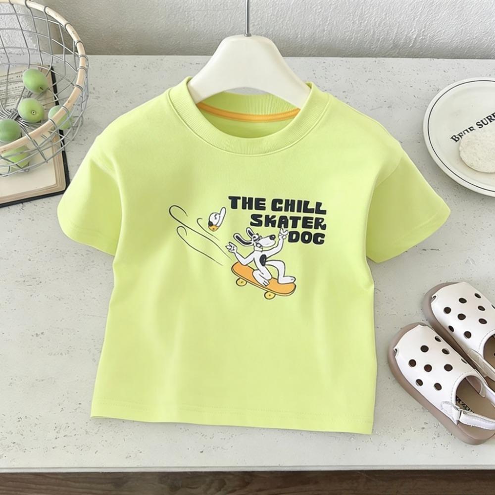 

Children Summer Cartoon T Shirt Boys Girls Short Sleeve Tee Skater Dog Road Trip Lion Leopard Print Kid Clothing Sports 110