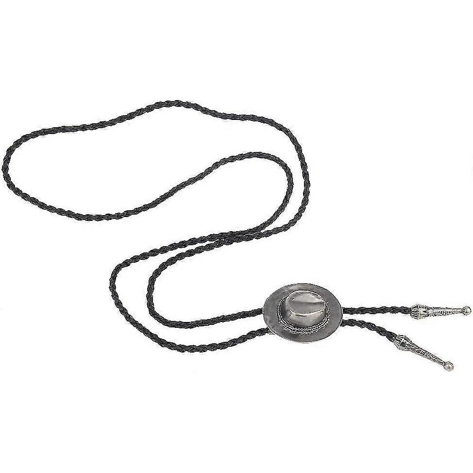 Western Hat Black Bolo Tie For Men And Women,acsergery Native American Leather