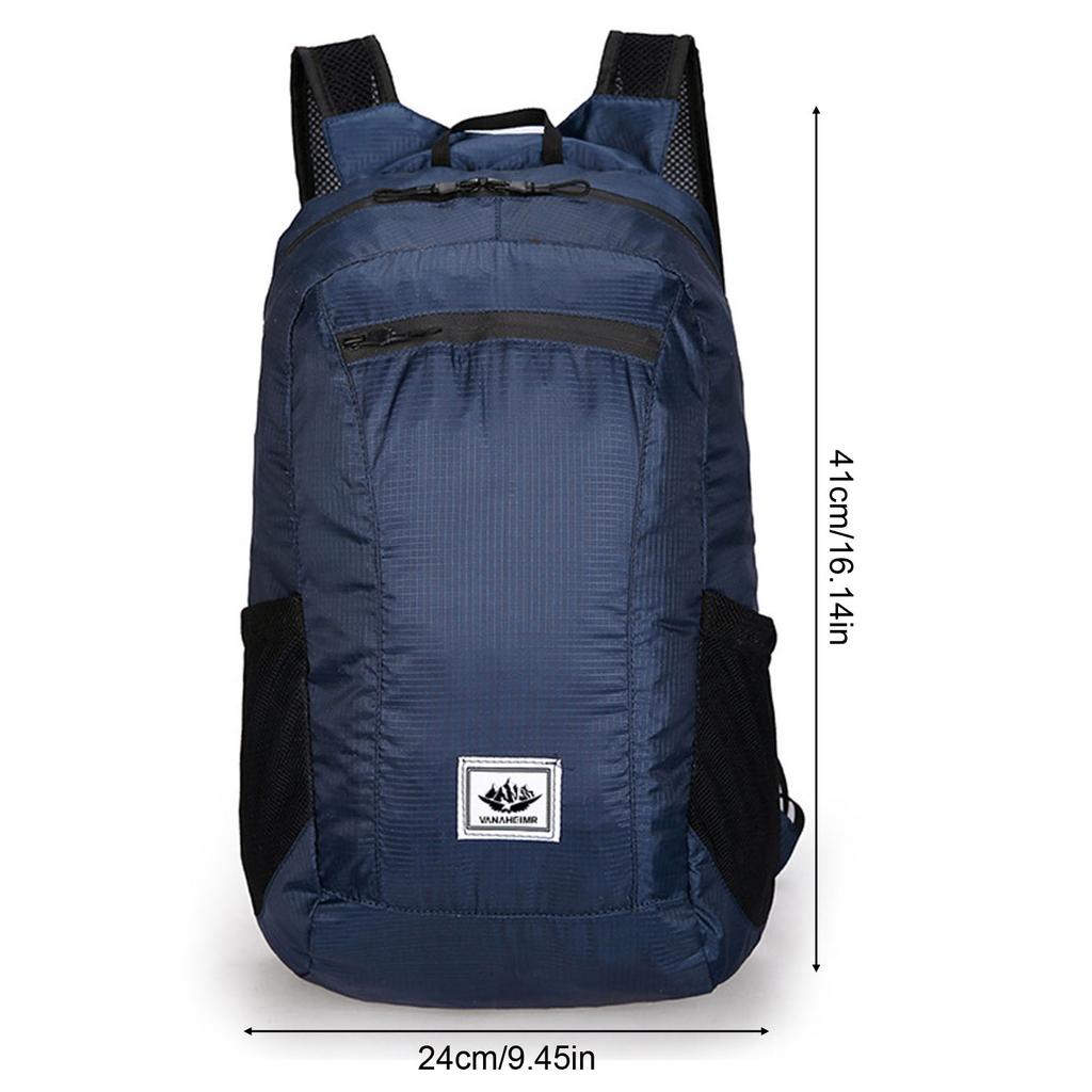 Foldable Waterproof Backpack Large Capacity Lightweight Travel Sports Bag for Hiking Commuting Gym Use