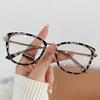 Trendy Women's Light-Changing Transparent Myopia Glasses with Slim Big Frame