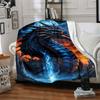 1pc Dragon Fantasy Artwork Blanket Lightweight Blanket Throw Blanket For Sofa, Bed, Travel, Camping, Livingroom, Office, Couch, Chair yy251010004