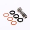 Kohlenstoffstahl Motorrad Bremssattel Hohlschraube Entlüfterschraube Nippel M10x1.0mm 1.25mm für Cruiser Motorräder