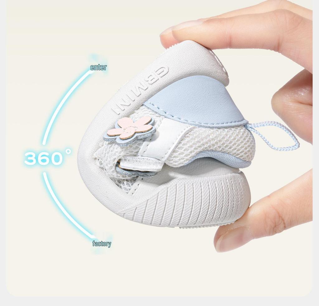 Yingbeimi Ni Frühjahr 2026 Kleinkindschuhe - Dünne Sohle Baby Lauflernschuhe, Blumen- und Jungen-Designs
