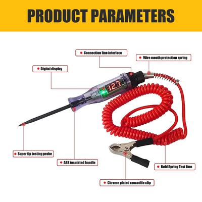 Auto LKW Spannung Stromkreis Tester Auto 6V 24V Werkzeuge Auto Diagnose Sonde Teststift Glühbirne Elektrisches Messstift Werkzeug