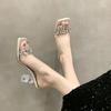 Fashion 2025 New Ladies Shoes Open Toe Women's Slippers Fashion Outdoor Crystal Dress Summer Best Seller Non-Slip Elegant High Heels