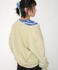 RONRON Rrac V Neck Over Fit Sweatshirt Soft Green