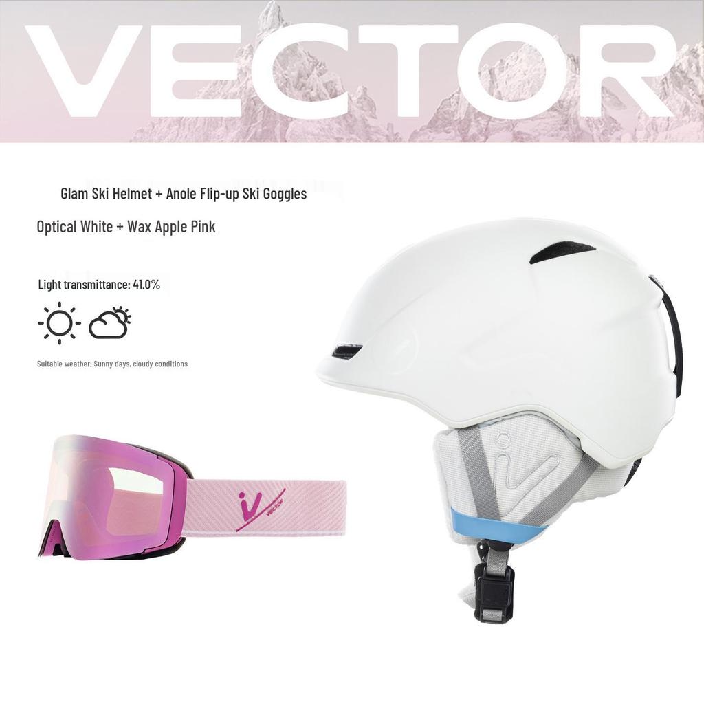 VECTOR Ski & Snowboard Helmet for Men & Women - Anti-Collision, Anti-Fall Safety Gear
