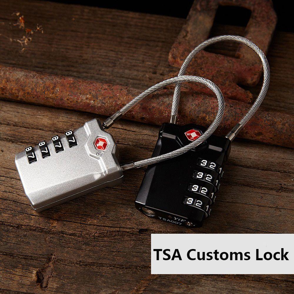 

Противоугонный замок, 4-значный кодовый замок, безопасный кодовый замок, таможенный замок TSA, кодовый замок