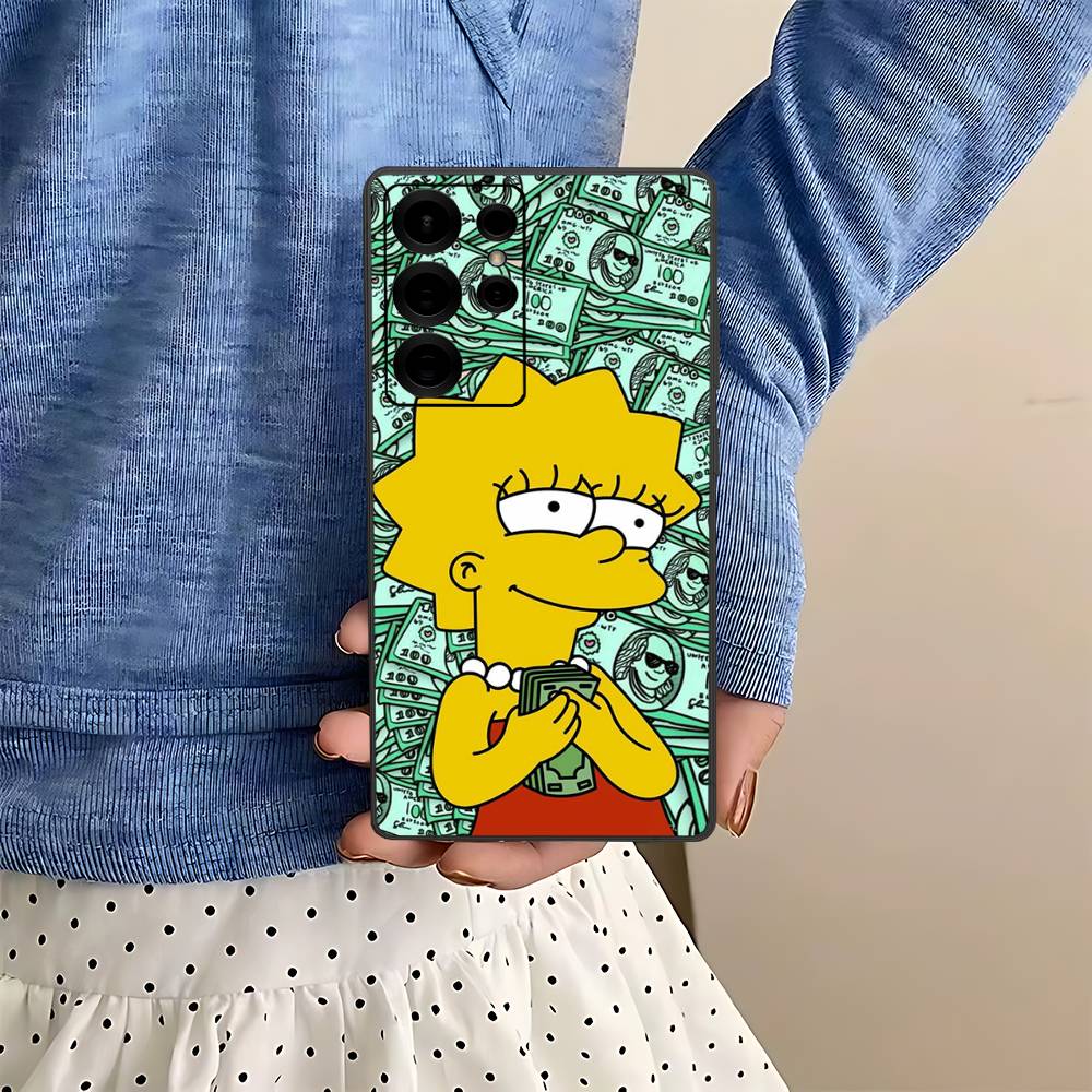 Adult Animation Simpsons Phone Case For Samsung S 24 Fe 25 Ultra Plus 20 Lite 21 30 22 23 24 22 Ultra 5G Fundas