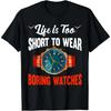 Collecting Watches Enthusiast T-Shirt ORIVING MY WIFE CRAZI ONE WATCH AT THE TIME Cotton Retro Street Fashion Men's Shirt Tops