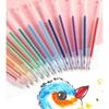 Penna Gel Scintillante Penna Gel Penna Evidenziatore Fluorescente Studente Conto Mano Polvere Scintillante Sabbia Scintillante Penna Neutra Color Perla