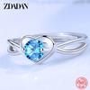 925 Sterling Silber Geometrischer Edelstein-Inlay-Ring für Damen Hochzeits Schmuck Mode Geschenke