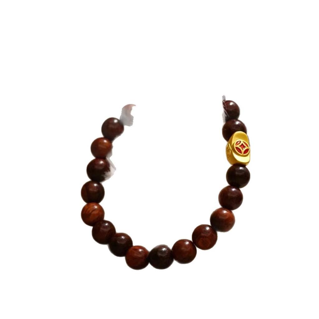 Exquisite Red Sandalwood Ethnic Buddhist Beads Women’s Bracelet